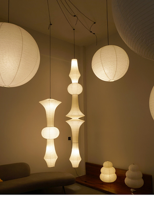 Janpanese Akari Rice Paper Lamp Nordic Noguchi Yong Pendant Lamp(WH-AP-599)