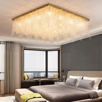 Crystal Chain Ceiling Lights New Lampara Techo for Home Decor guzhen lighting(WH-CA-107)