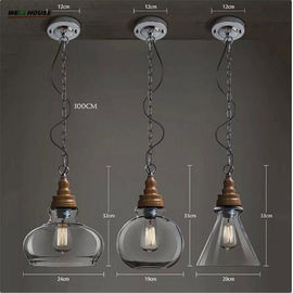 Industrial Glass Ball Pendant Lights Farmhouse Kitchen Dining room Lighting (WH-GP-29)