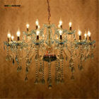 Blue Color Crystal Chandelier With Gold Metal (WH-CY-63)