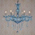 Fancy chandeliers for sale Pink Color with gold body ( WH-CY-01)