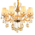 Modern crystal chandelier lighting Fixtures with lamshade (WH-CY-05)