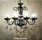 Black and silver crystal chandelier light fixtures ( WH-CY-20)