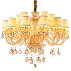 Beautiful dining room chandeliers with Fabric shape for hotel living room lighting (WH-CY-30)