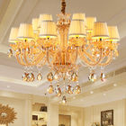 Beautiful dining room chandeliers with Fabric shape for hotel living room lighting (WH-CY-30)