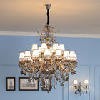 Modern Grey Chandelier Lighting With Crystal For Hotel Indoor home Lighting (WH-CY-33)