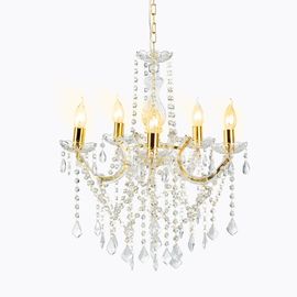 Gold 5 way gothica fleish style crystal chandelie light (WH-CY-40)