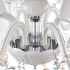 6 lights White Crystal chandelier Dining room Kitchen Bathroom Lamp Fixtures (WH-CY-37)