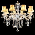 Transparent crystal chandelier light fixtures manufacturers （WH-CY-53)
