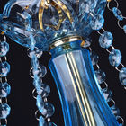 Blue Color Crystal Chandelier With Gold Metal (WH-CY-63)
