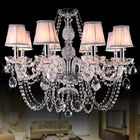 Swag Crystal Chandelier Lighting with Lampshade (WH-CY-84）