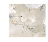 White Color and Sea shells capiz Chandelier (WH-MC-06)