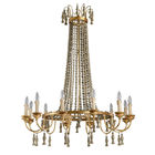 Rustic Elegant chandelier with wooden beads (WH-WI-04)