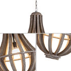 Rustic wood chandelier Lighting For Indoor Home Lighting (WH-CI-10)