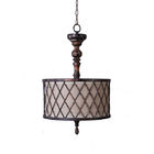 Wrought iron sphere chandelier with Lampshade for home lighting (WH-CI-24)