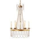 Rustic iron chandelier light fixtures Gold Color (WH-CI-25)