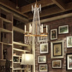 Rustic iron chandelier light fixtures Gold Color (WH-CI-25)