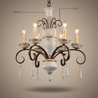 Antique Rustic wood and iron chandelier (WH-CI-29)