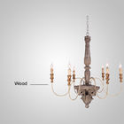 Rustic Neutral wood chandelier for Home Hotel (WH-CI-35)