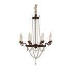 Rustic wood and metal chandelier wood beads pendant lamps (WH-CI-36)
