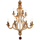 Vintage wood chandelier for industrial home decoration (WH-CI-67)