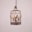 Rustic Cage Birds Chandelier for farmhouse Bedroom Sitting room lighting (WH-CI-83)
