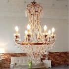 Rustic sphere Black Iron chandelier for Cloth shop Indoor Lighting (WH-CI-91)