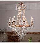 Rustic sphere Black Iron chandelier for Cloth shop Indoor Lighting (WH-CI-91)