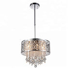 Contemporary crystal chandelier with Lampshade for indoor home lighting (WH-MI-08)