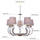 Funcky art deco chandelier with lampshade for living room Bedroom Kitchen Lights Fixtures (WH-MI-10)