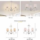 Turquoise led chandelier with lampshade for home lighting (WH-MI-16)