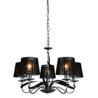 Black chic chandeliers with lampshade for Living room Bedroom Project Lighting (WH-MI-20)