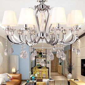 White contemporary chandelier for indoor home hanging lamp (WH-MI-34)