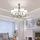 Brushed nickel sphere chandelier with lamshade for home lighting (WH-MI-41)