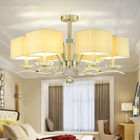 Modern lead crystal chandelier with Lampshade for indoor home project lighting (WH-MI-43)