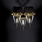 Pillar candle chandelier with Horns metal arm decoration (WH-MI-49)