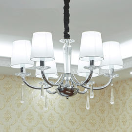 Galvanized metal chandelier with lampshade weeding house decor (WH-MI-51)