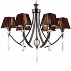 Hampton bay chandelier with Black Lampshade for living room bedroom (WH-MI-55)