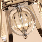 Crystal and metal orb chandelier with Lampshade metal material (WH-MI-56)