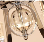 Crystal and metal orb chandelier with Lampshade metal material (WH-MI-56)