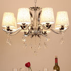 Iron metal sphere chandelier with lampshade for home lighting (WH-MI-57)