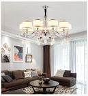 Metal chandelier lighting 6/8/10 Lights with white lampshade light fixtures (WH-MI-66)