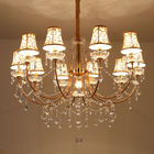 Gold Metal pendant lights with crystals for indoor home lighting fixtures (WH-MI-71）