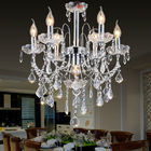 Capodimonte chandelier metal material with lampshade for indoor home lighting fixtures (WH-MI-73)