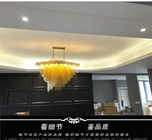 Modern pull chain chandelier Gold Color For Project Lighting (WH-CC-12)