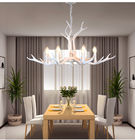 White antler resin chandelier for home lighting fixtures (WH-AC-01)