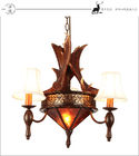 Moose antler chandelier Lighting Fixtures With lampshade (WH-AC-29)