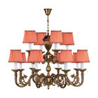 Ornate brass chandelier 12 Lights for Living room Bedroom Lighting (WH-PC-01)