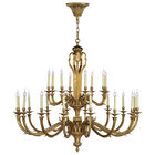 Brushed brass chandelier America Style For Hotel Project Lighting Fixtures (WH-PC-02)