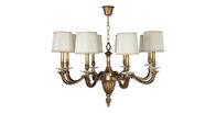 Brass sputnik chandelier Copper lamp 8 Lights With lampshade (WH-PC-05)